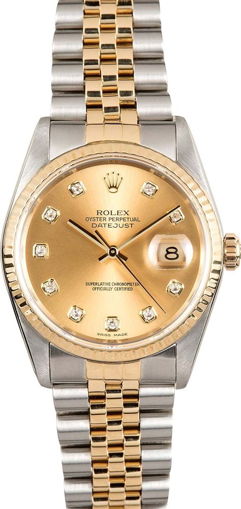 rolex datejust 2 tone 36mm